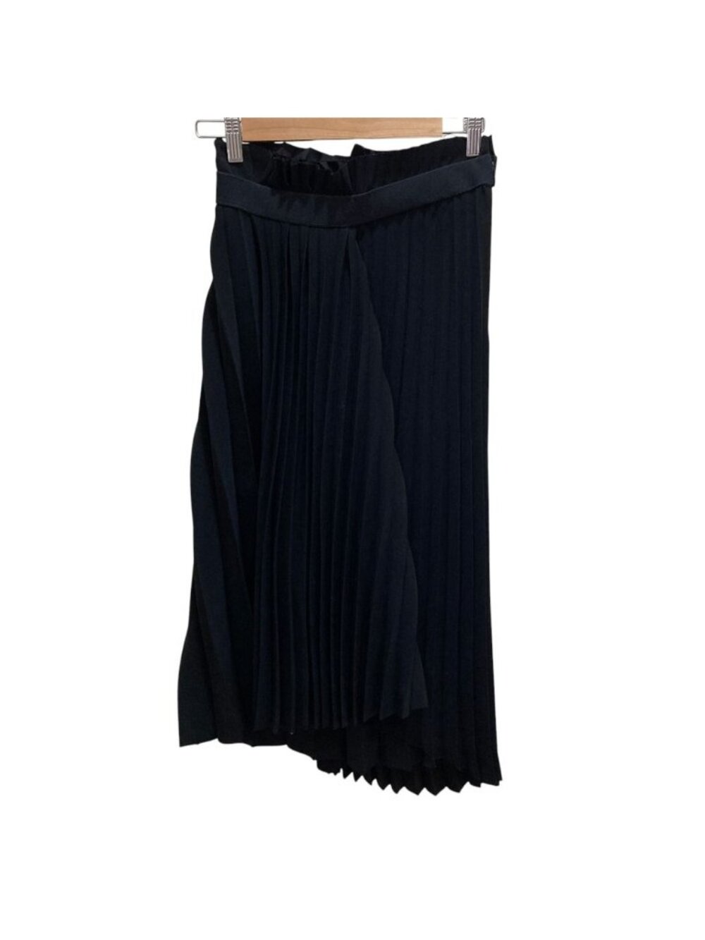 Balenciaga Easy Waist Pleated Skirt 34 Black